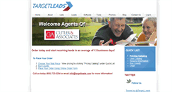 Desktop Screenshot of cutler.targetleads.com